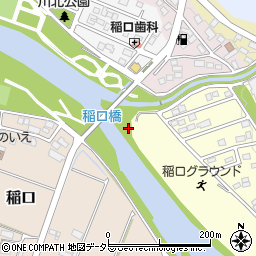 稲口橋周辺の地図