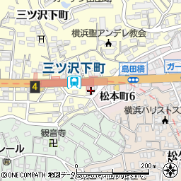 神奈川県横浜市神奈川区三ツ沢下町2-16周辺の地図