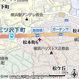 神奈川県横浜市神奈川区松本町6丁目43周辺の地図