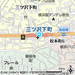 神奈川県横浜市神奈川区三ツ沢下町2-12周辺の地図