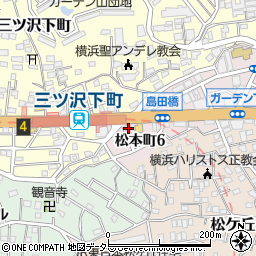 神奈川県横浜市神奈川区松本町6丁目45周辺の地図