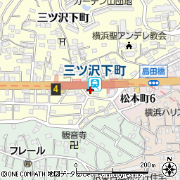 リチェンシア横浜三ツ沢下町周辺の地図
