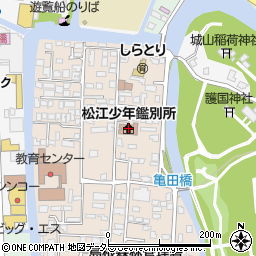 松江少年鑑別所周辺の地図