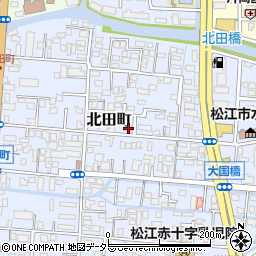 島根県松江市北田町96-2周辺の地図