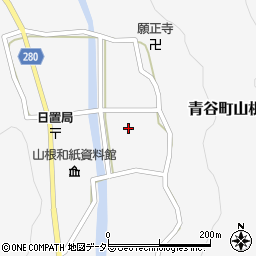 鳥取県鳥取市青谷町山根593周辺の地図