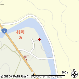 兵庫県美方郡香美町村岡区鹿田46周辺の地図