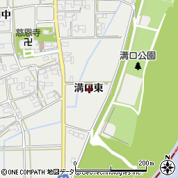 岐阜県岐阜市溝口東周辺の地図