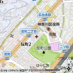 神奈川県古書会館周辺の地図
