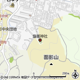 塩釜神社周辺の地図