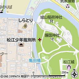 島根県松江市殿町496周辺の地図
