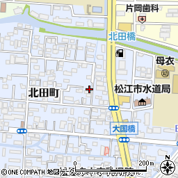 島根県松江市北田町92周辺の地図