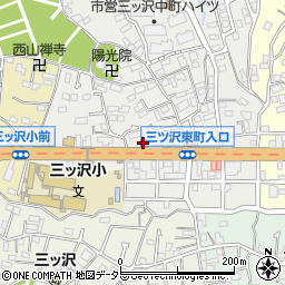 吉野家 １号線三ッ沢中町店周辺の地図