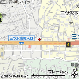 三浦藤沢信用金庫三ツ沢出張所周辺の地図