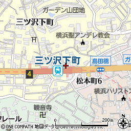 神奈川県横浜市神奈川区三ツ沢下町12-7周辺の地図