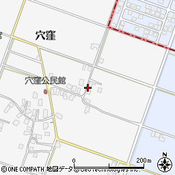 鳥取県倉吉市穴窪周辺の地図