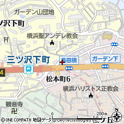 神奈川県横浜市神奈川区松本町5丁目40周辺の地図