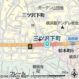 神奈川県横浜市神奈川区三ツ沢下町11-10周辺の地図