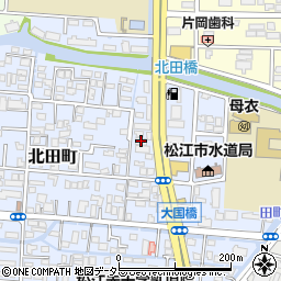 島根県松江市北田町108周辺の地図