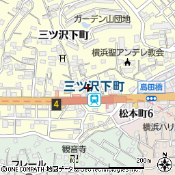 神奈川県横浜市神奈川区三ツ沢下町11周辺の地図