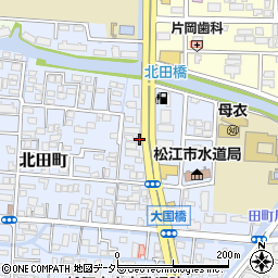 島根県松江市北田町207周辺の地図