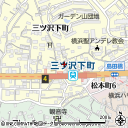 神奈川県横浜市神奈川区三ツ沢下町11-15周辺の地図