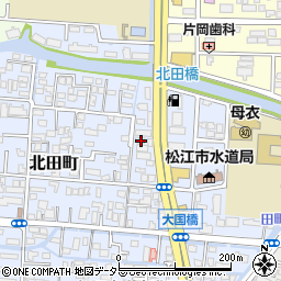 島根県松江市北田町108-3周辺の地図