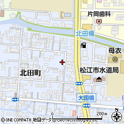 島根県松江市北田町79周辺の地図