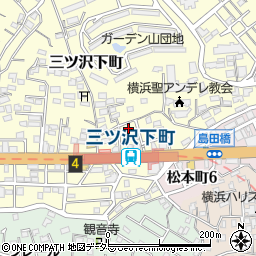 神奈川県横浜市神奈川区三ツ沢下町11-18周辺の地図