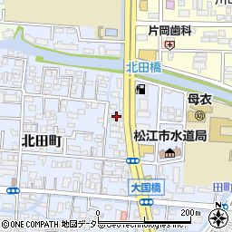 島根県松江市北田町203周辺の地図