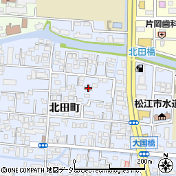 島根県松江市北田町82-1周辺の地図