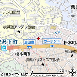 神奈川県横浜市神奈川区松本町5丁目周辺の地図