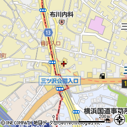 東日本三菱神奈川店周辺の地図