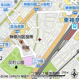 神奈川県横浜市神奈川区二ツ谷町周辺の地図