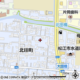 島根県松江市北田町81周辺の地図