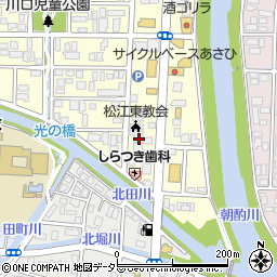 島根県松江市学園1丁目16-6周辺の地図