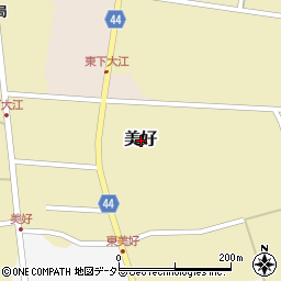 鳥取県東伯郡琴浦町美好周辺の地図