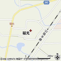 鳥取県西伯郡大山町稲光43周辺の地図
