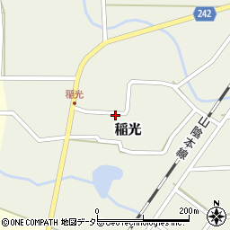 鳥取県西伯郡大山町稲光54周辺の地図