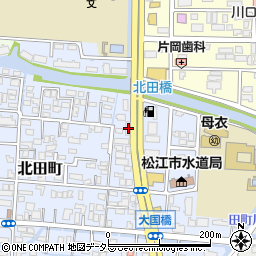 島根県松江市北田町202周辺の地図