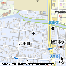島根県松江市北田町82-2周辺の地図