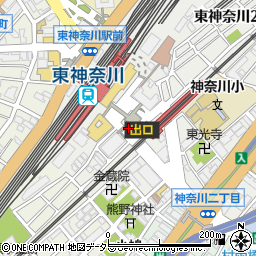 神奈川警察署東神奈川駅前交番周辺の地図