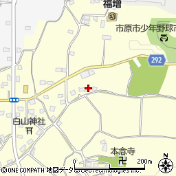 千葉県市原市福増661-1周辺の地図