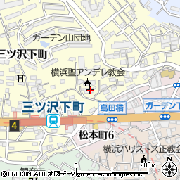 横浜聖アンデレ教会周辺の地図