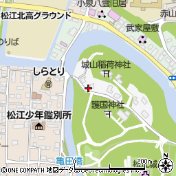 島根県松江市殿町489周辺の地図