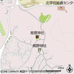 推恵神社周辺の地図