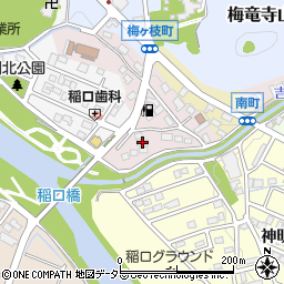 渡辺荘周辺の地図