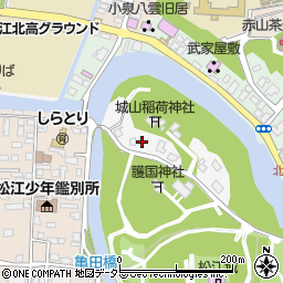 島根県松江市殿町487周辺の地図