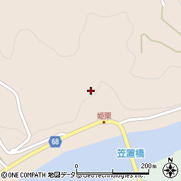 岐阜県恵那市笠置町姫栗1323周辺の地図