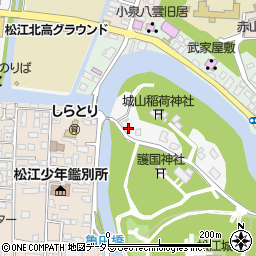 島根県松江市殿町476周辺の地図