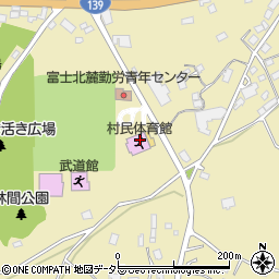 鳴沢村役場　鳴沢村民体育館周辺の地図